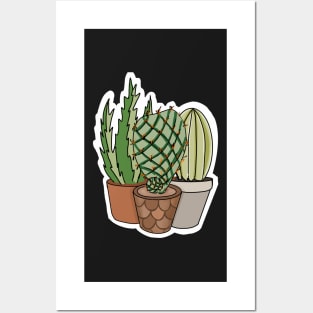 Small Potted Houseplants | Cute Posters and Art